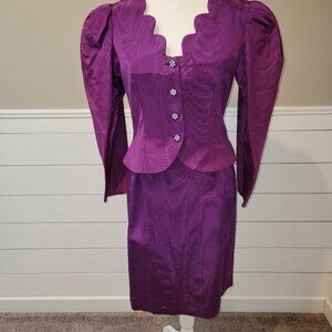 Elegant Purple 2-piece Suit for Special Occasion-Size 9-10